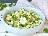 Salade vitaminée, concombre, ananas et avocat