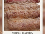 Asperges au jambon en gratin
