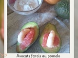 Avocats farcis pomelo crevette