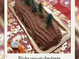 Bûche crousti-fondante Choco-Poire