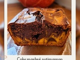 Cake marbré potimarron chocolat