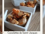 Cassolettes de Saint-Jacques au boudin blanc