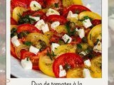Duo de tomates à la Mozzarella