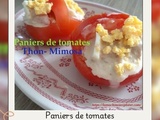 Paniers de tomates thon mimosa