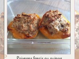 Poivrons farcis au quinoa et viande hachée