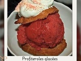 Profiteroles glacées aux fraises