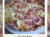 Quiche rose Jambon Courgettes
