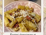 Rigatoni champignons et tomates séchées