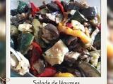 Salade de légumes méditérranéens rôtis