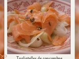 Tagliatelles de concombre au saumon fumé