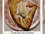 Tarte fine aux pommes