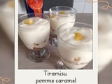Tiramisu pommes caramel beurre salé