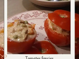 Tomates fraîcheur au thon et à la macédoine