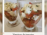 Tomates Mozzarella en verrines
