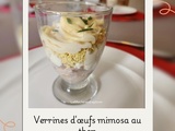 Verrines d’Œufs Mimosa au Thon