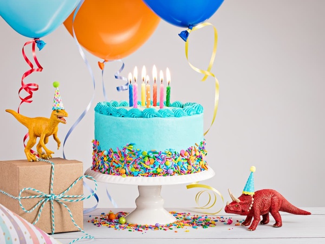 Gâteau aux trois bougies, troisième anniversaire 3 ans' Tapis de