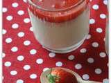 Panacotta fraise vanille