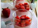 Panna cotta aux fraises