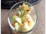 Salade de surimi au kiwi en verrines