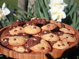 Cookies bicolores aux pépites de chocolat
