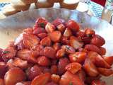 Salade de fraises à la menthe fraîche et citron
