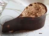 Larme de Mousse au Chocolat Noir, Coeur Chocolat Blanc
