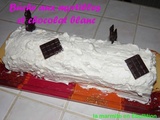 Buche aux myrtilles et chocolat blanc