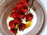 Chaud/froid de tomates cerises et fromage blanc d'Ottolenghi