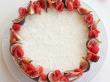 Cheesecake d'automne figues et framboises