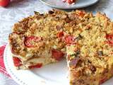 Gâteau de pain rassis tomates et mozzarella