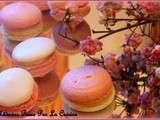 Macarons bicolores à la rose pour vous souhaiter une bonne Saint Valentin