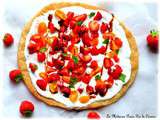 Pizza folle aux fraises, tomates, fêta et menthe...Ô Temps suspends ton vol