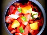 Salade de tomates et nectarines
