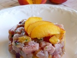 Tartare de thon aux nectarines