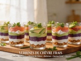 6 verrines au chèvre frais : recettes salées express
