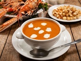 Bisque de langoustines au cognac, veloutée et parfumée