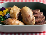 Canard farci à l’italienne au salami et parmesan