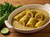 Concombres farcis à l’autrichienne, sauce crémeuse