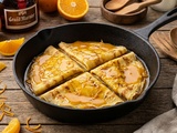 Crêpes fourrées à l’orange, flambées Grand-Marnier