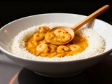 Crevettes au curry sauce blanche, recette facile et onctueuse