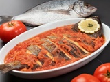 Dorade marinée au safran et tomates du Sud