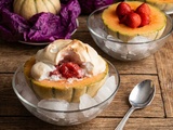 Melons meringués aux framboises : dessert spectaculaire