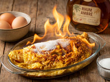 Omelette flambée : recette en 20 minutes
