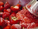 Rafraîchissez-vous avec un sorbet à la fraise