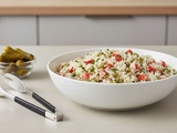 Salade de riz au crabe : recette facile et délicate