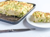 Scarpaccia croustillante aux courgettes et parmesan