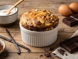 Soufflé vanille-chocolat maison, moelleux et gourmand