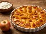 Tarte chaude flambée au calvados