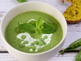 Velouté de petits pois frais à la menthe : recette de printemps facile et crémeuse