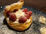 Chou chantilly aux framboises